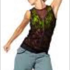 Zumba Black lace/mesh tank